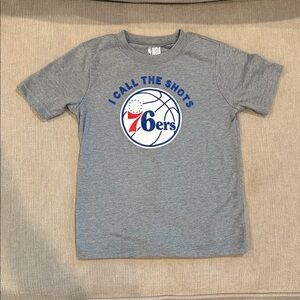 4T NBA Kids Gray 76ers Graphic Tee